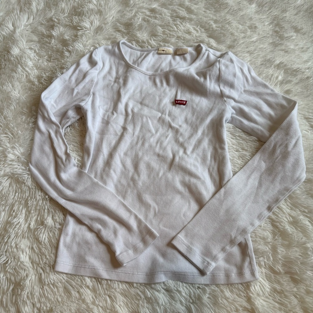 Levi’s Long Sleeve Ribbed Baby T-Shirt